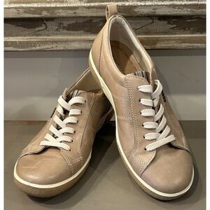 Ecco Shoes‎ Women's EU 36 US 5-5.5 Tan Brown Leather Breathable Lace Up Sneaker